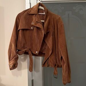 Brand new never worn brown courderoy jacket